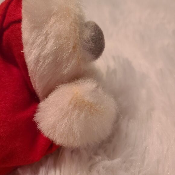 1980s Annalee Christmas Mouse Holly Sleepy Nestled in Christmas Stocking Vtg - Picture 6 of 9